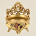 6.25" Exquisite Brass Urli Bowl – Handcrafted Traditional Decor for Festive Spaces