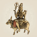 Brass Shiva Idol Seated on Nandi – Union of Devotion
