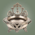 7" Pure Brass Silver-Finish Urli – Handcrafted Bowl for Floating Flowers & Decor