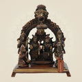 Handcrafted Ram Darbar Brass Statue 6.5" – Elegant Temple & Living Room Décor
