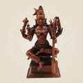 4" Goddess Lalita Devi Rajarajeshwari Idol – Handcrafted Copper Statue of Divine Grace