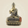 4" Meditating Buddha Brass Idol – Handcrafted Peaceful Statue