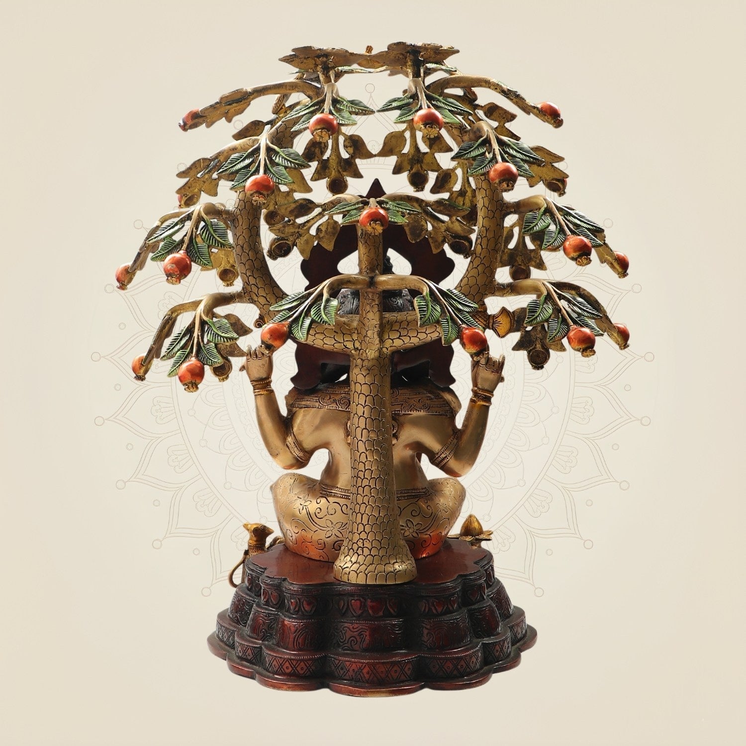 Large Size Ganesha Brass Murti