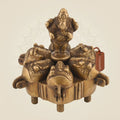 Pure Brass Kumkum Box 3.5" – Handcrafted Pooja Sindoor Holder for Temple Decor