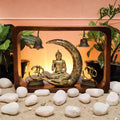 Buddha Idol in Wooden Frame