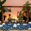 Shiva Idol with Shivling in Wooden Frame