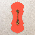 Brass Ganesh Hawan Spoon in Wall Frame 19.5" - Handcrafted Decor for Rituals and Festive