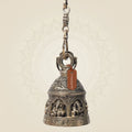 Ganesha Brass Temple Bell with Chain 29" – Hanging Pooja Ghanti for Mandir