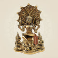 Handcrafted Brass Dakshinamurthy Idol 8.5" – Shiva as Supreme Teacher Statue