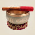 3" Brass Tibetan Healing Sound Meditation Bowl Set with Cushion - Luxeartisanship