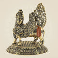 Kamdhenu Cow Base 4.75" – Pure Brass Lightweight Handcrafted Idol