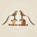 Brass Peacock Set – Decorative Pair for Home and Table Display 10.5"