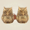 Pure Brass Owl Pair Artisan - 3" (Set Of 2)
