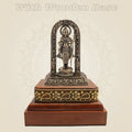 3.75″ Ram Lalla Idol in Brass with Hand Finished Square Wooden Base - Luxeartisanship