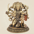 Panchmukhi Hanuman Idol 6" - Brass Handmade Idol for Positive Energy and Wealth