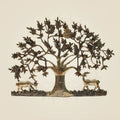 Brass Tree of Life Wall Art 22"- Kalpavruksha with Deer & Birds for Auspicious Décor
