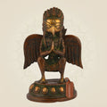 Pure Brass Lord Garuda Idol – 5.5" Handcrafted Statue for Pooja, Mandir & Decor