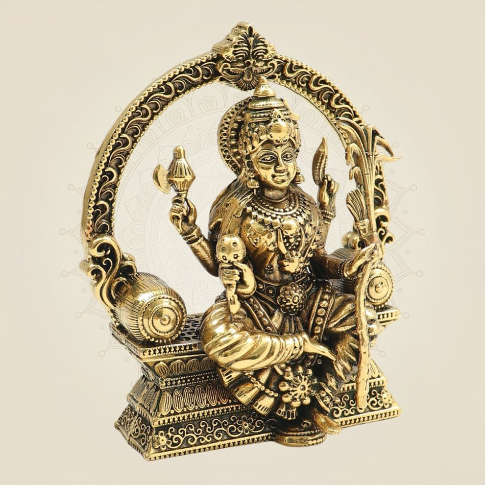 Rajarajeshwari Brass Murti for Home Temple Décor – Luxeartisanship