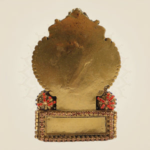 Chaturbhuj Ganesha Brass Murti