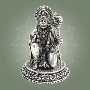 Silver Hanuman Idol - Luxeartisanship