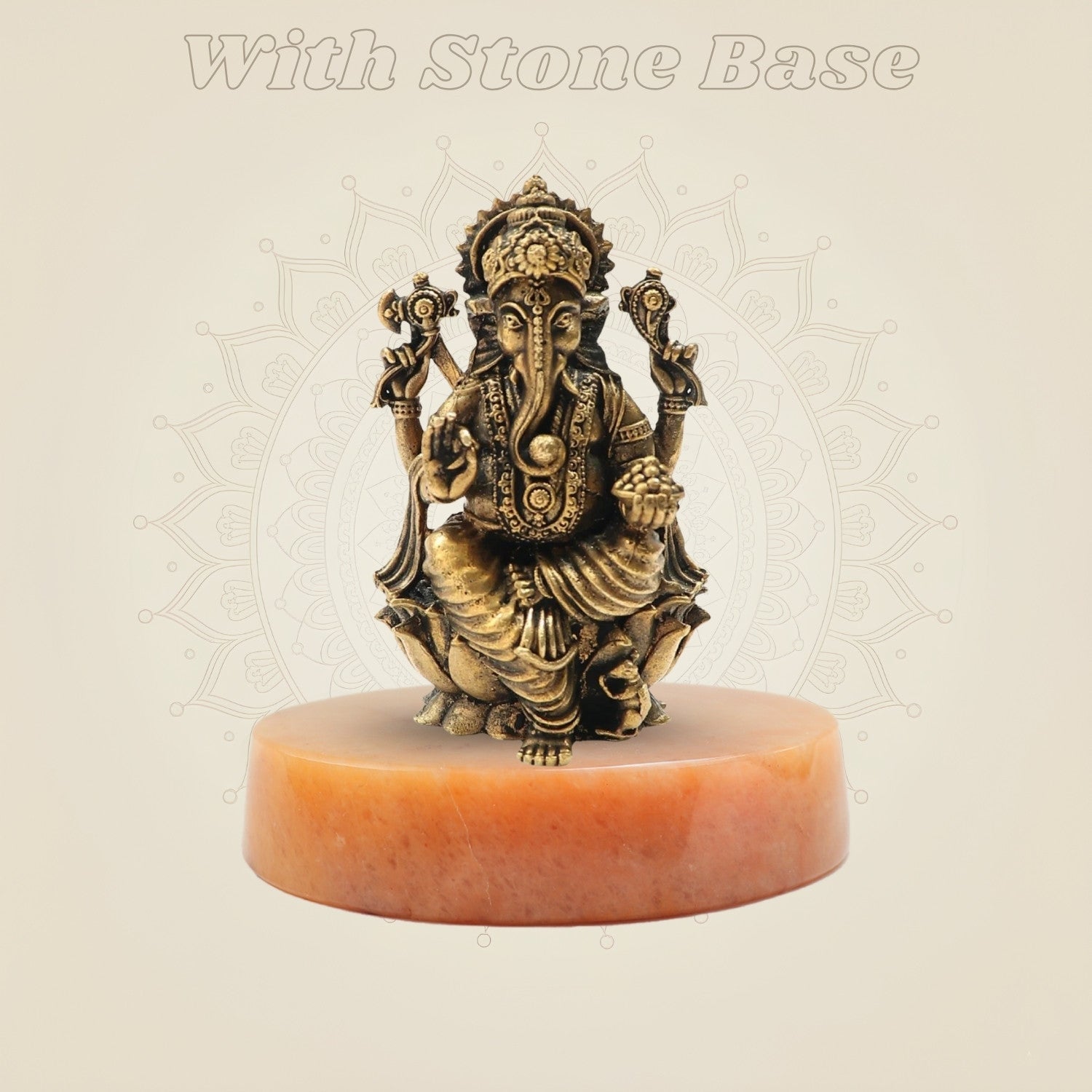 Artistic Ganesha Craft 2.75" with stone