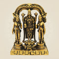 Bronze Tirupati Balaji Idol 2.75"– Venkateswara with Sridevi Bhudevi Statue