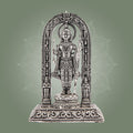 Ram Lalla Idol 4" – Silver Finish Brass Murti for Pooja & Temple Decor