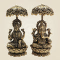 Umbrella Brass Laxmi Ganesh Idol