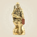 6" Brass Sai Baba Idol – Superfine Handcrafted Murti for Home & Mandir