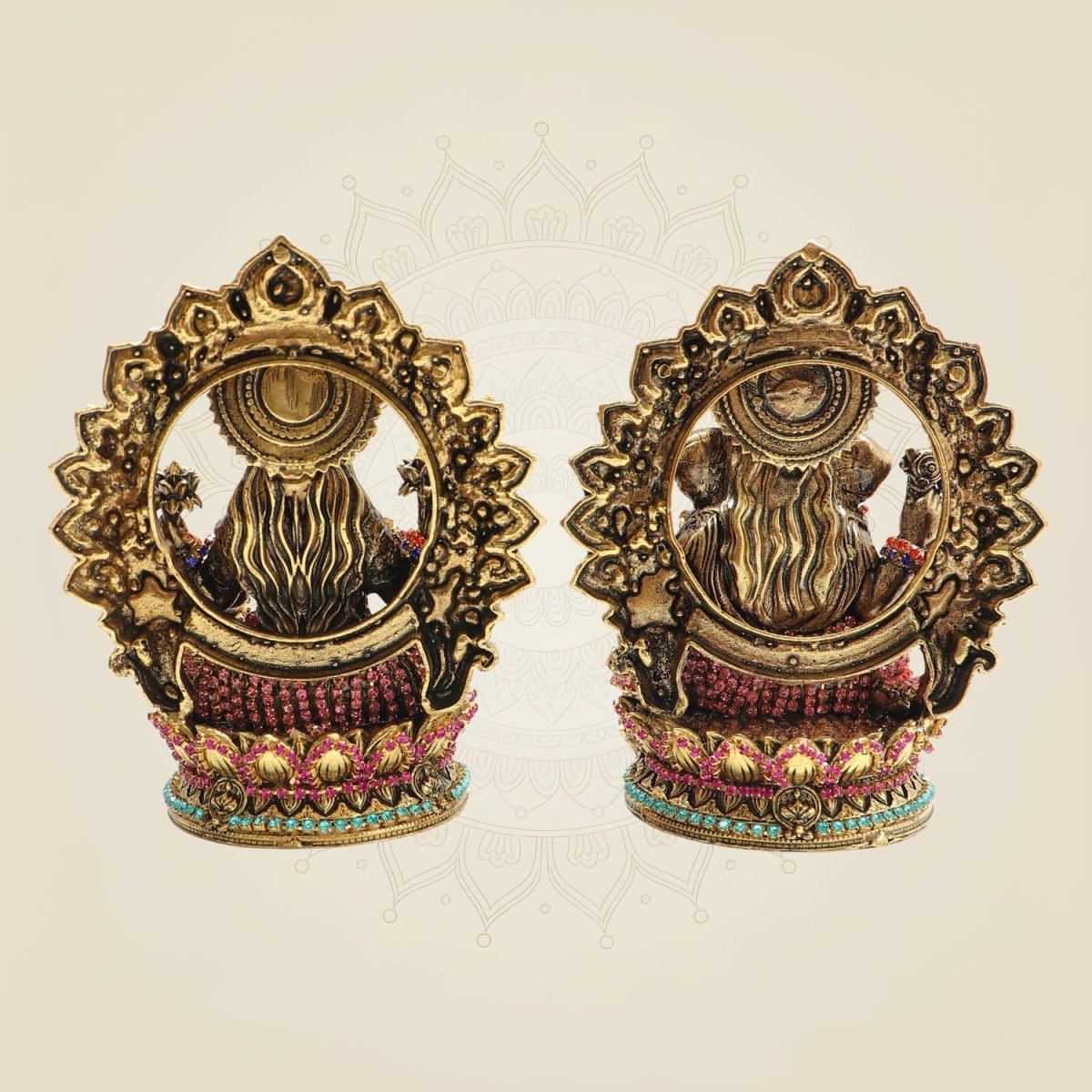 Brass Lakshmi Ganesh Murti