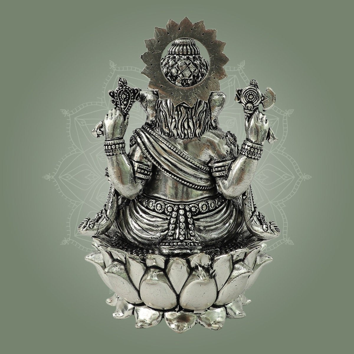 Brass Chaturbhuja Ganesha Statue