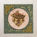 Wall Frame of Vishnu, Lakshmi & Krishna in Shankh – 16" Brass Art for Divine Decor