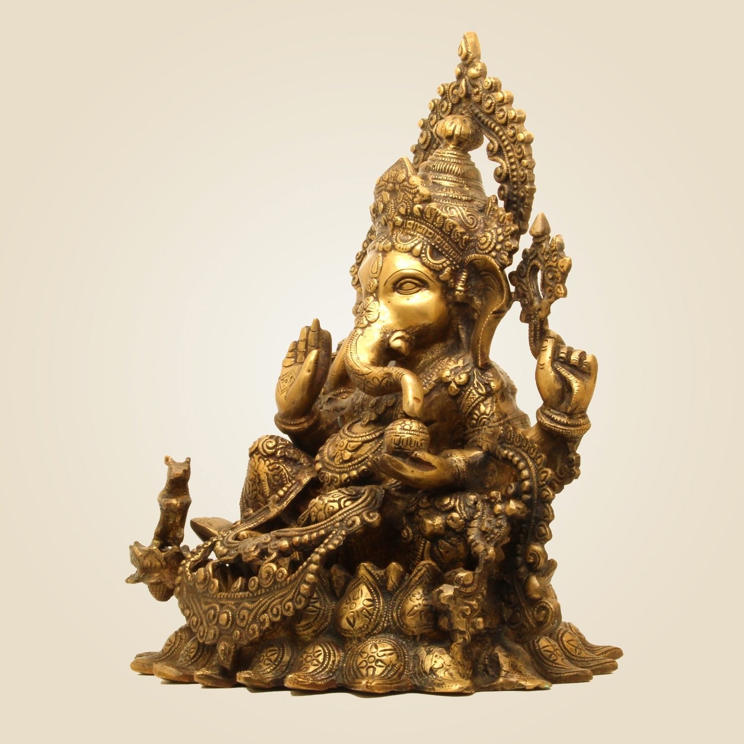 Brass Ganesha Idol