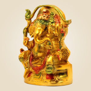 Brass Panchmukhi Ganesha