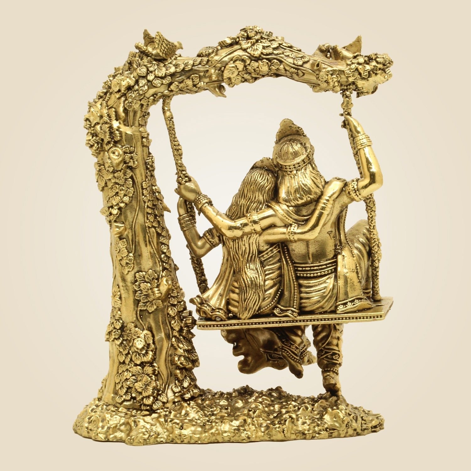 Brass Radha Krishna On Jhula