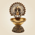 Brass Peacock Diya