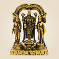 Bronze Tirupati Balaji Idol 2.75"– Venkateswara with Sridevi Bhudevi Statue