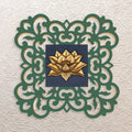 Lotus Flower Wall Decor Showpiece – 16" Artistic Wall Frame