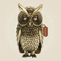 Superfine Brass Owl 4" – Elegant Emblem of Wisdom and Fortune