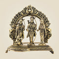 Lightweight 5" Brass Ram Darbar – Miniature Idol Set for Pooja & Décor
