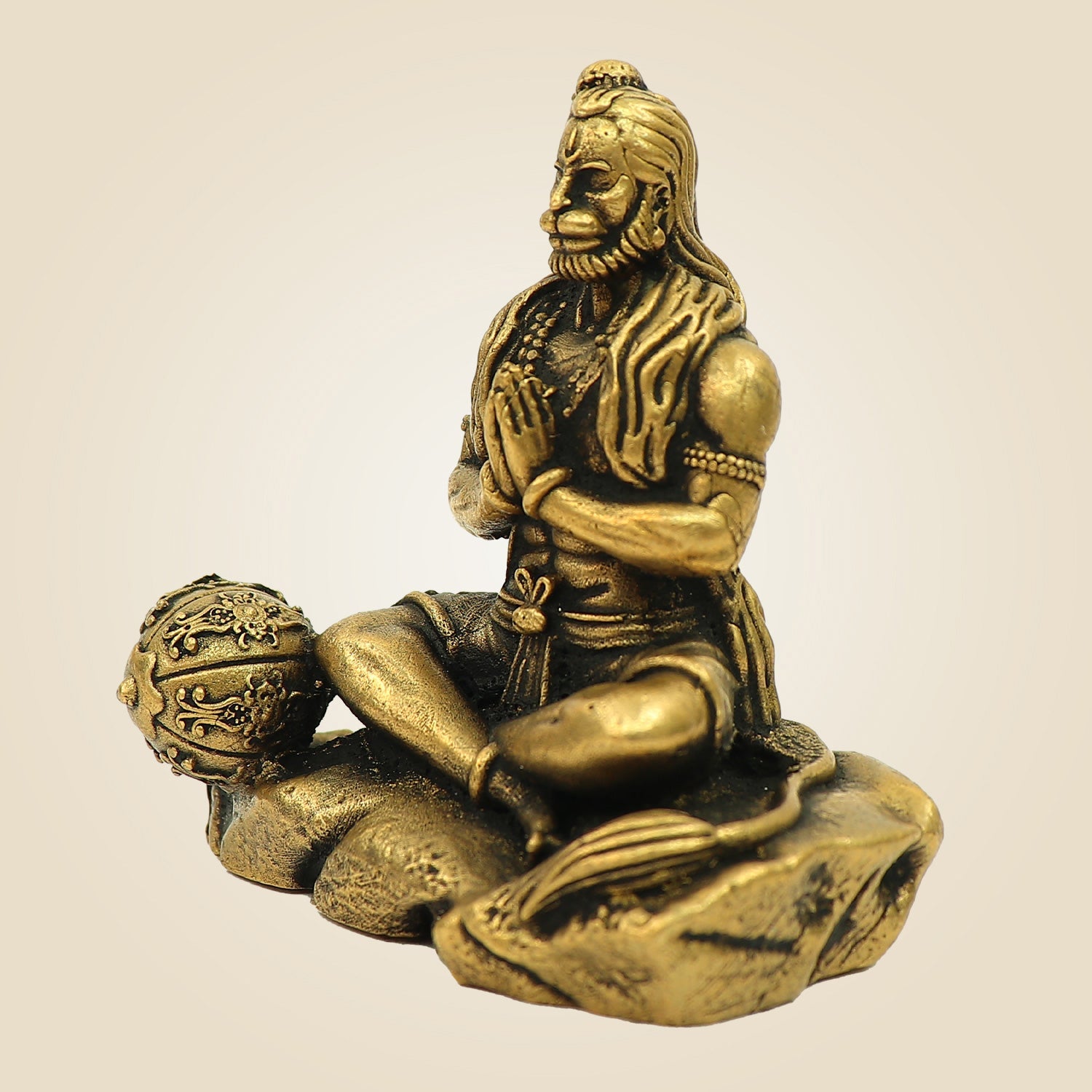 2.25" Bronze Hanuman Idol – Compact Murti for Daily Pooja & Gift