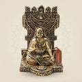 Brass Raghavendra Swamy Idol 4" - Handmade for Devotion