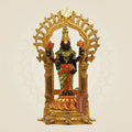 Large Size 16.75" Brass Balaji Idol – Colorful Venkateswara Murti for Temple