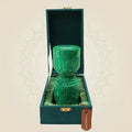 7 inch Green Marble Candle Holder – Decorative Accent for Refined Home Décor - Luxeartisanship