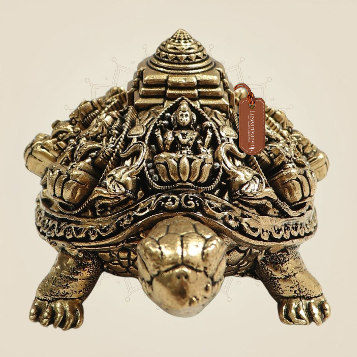 Brass Tortoise with Ashtalakshmi Shree Yantra