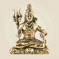 Small Size Brass Shiva in Meditation Statue – Peaceful Mahadev Idol for Home & Office 2.75