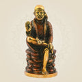 Shirdi Sai Baba Idol – 6" Handcrafted Brass Statue for Home & Gift Use