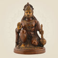 9.5″ Brass Hanuman Idol – Blessing Bajrangbali Statue for Home & Mandir Decor