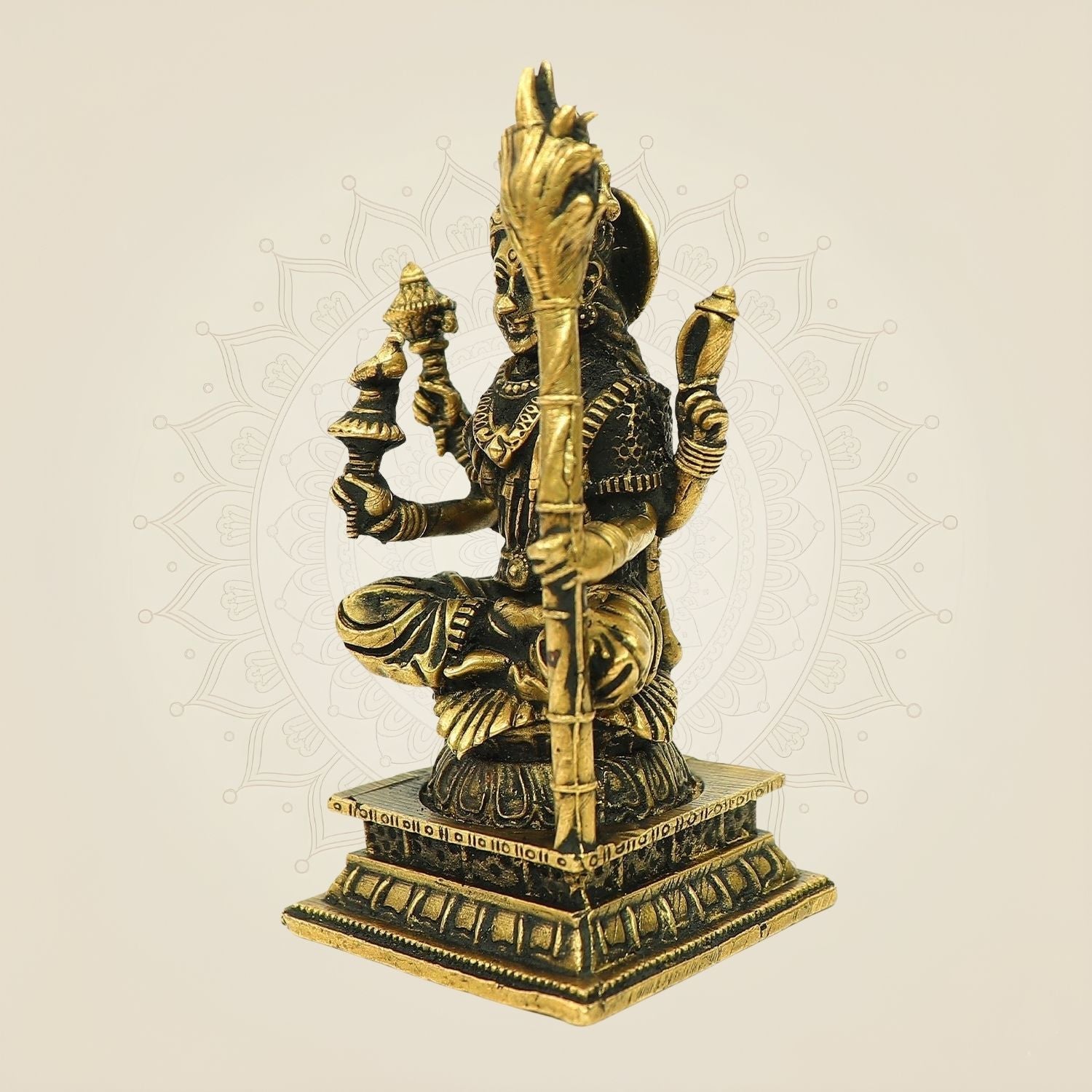 3.25" Goddess Kamakshi Bronze Idol – Tripura Sundari Murti or Lalita Devi