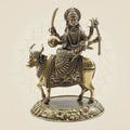 Pure Brass Umiya Mata Idol 6"– Sacred Goddess Murti Seated Gracefully on Cow
